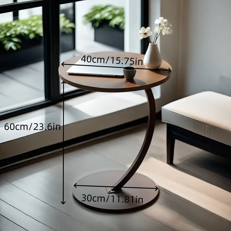 C-Shaped Computer Desk, Corner Office Desk, Laptop Workstation, Can Be Used Beside The Sofa Or Bed for Work.